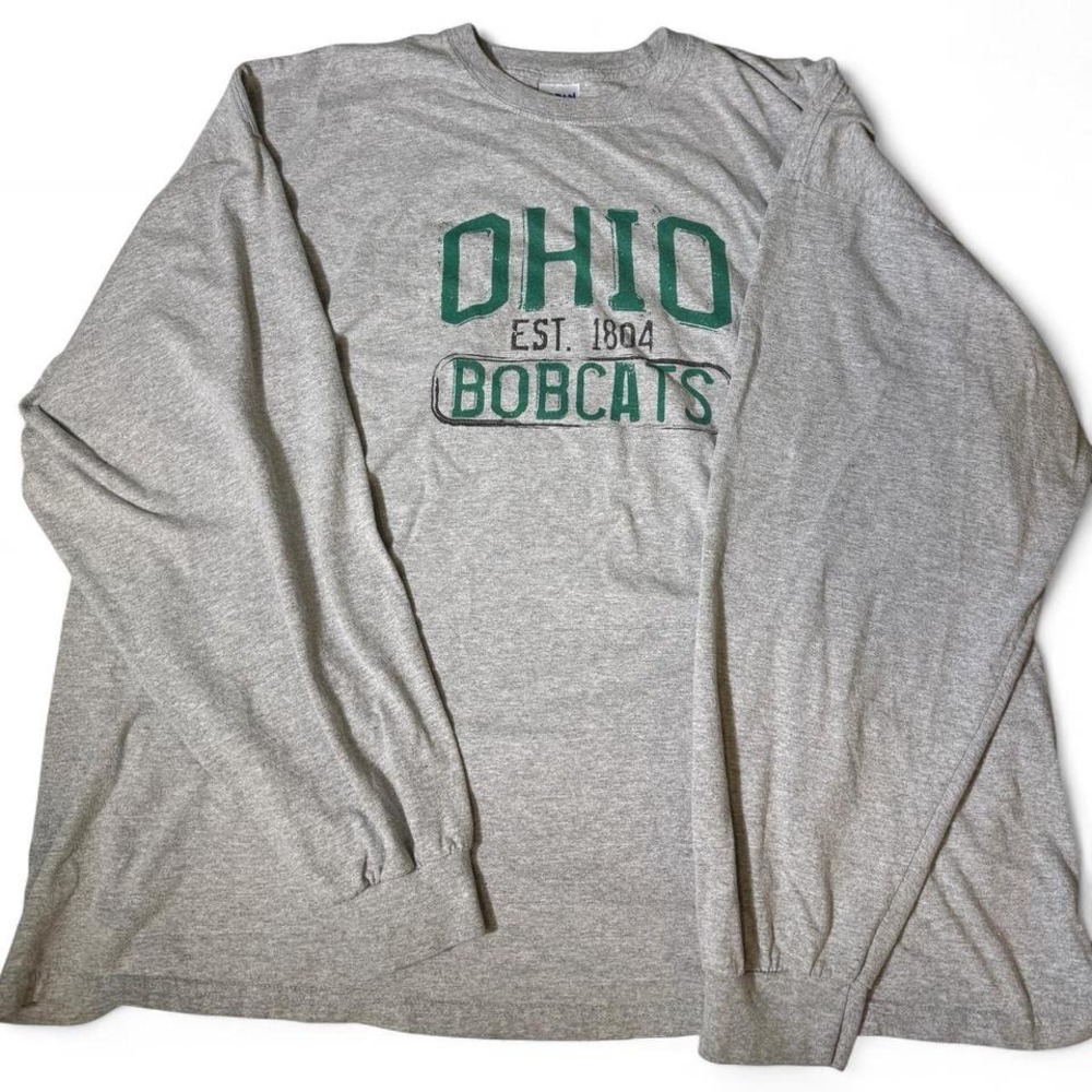 Ohio University size 3xl grey long sleeve shirt with Ohio University logo